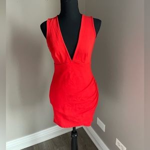 Super down Red S Mini dress